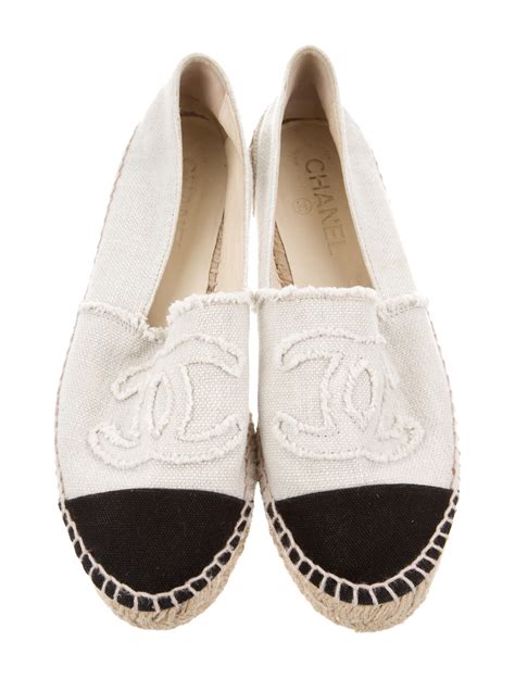 chanel espadrille canvas|authentic Chanel espadrilles.